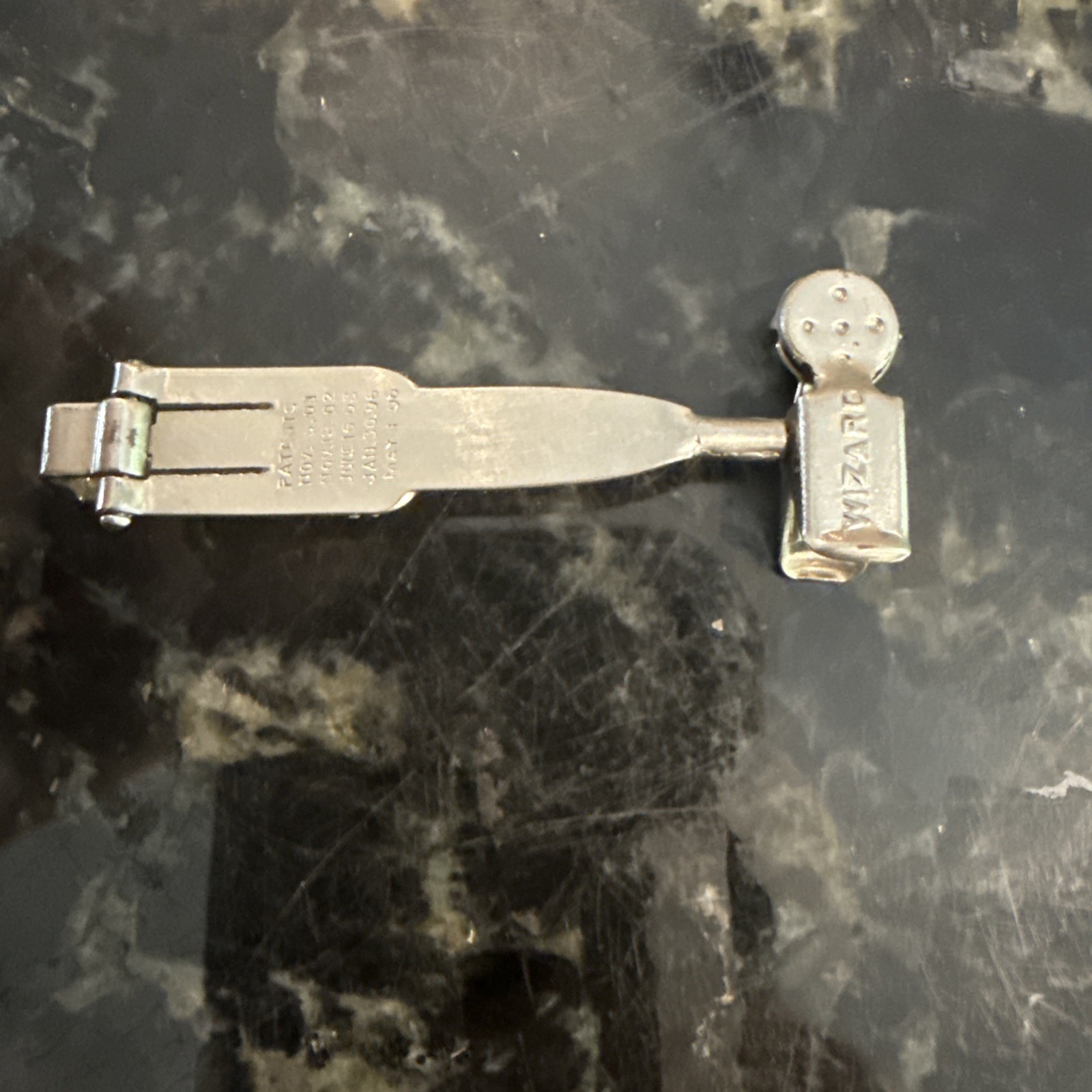 Vintage WIZARD Metal Cuff Clip For Gamblers Or Magic