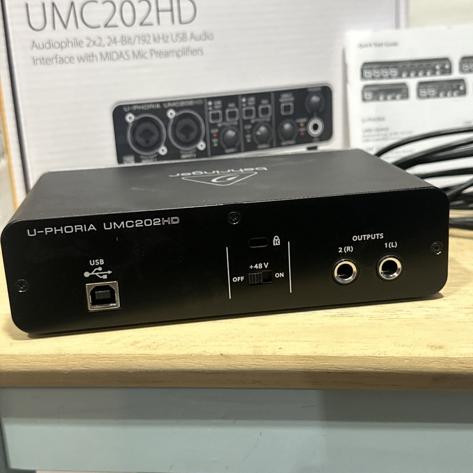 Behringer U‑Phoria UMC202HD USB Audio Interface