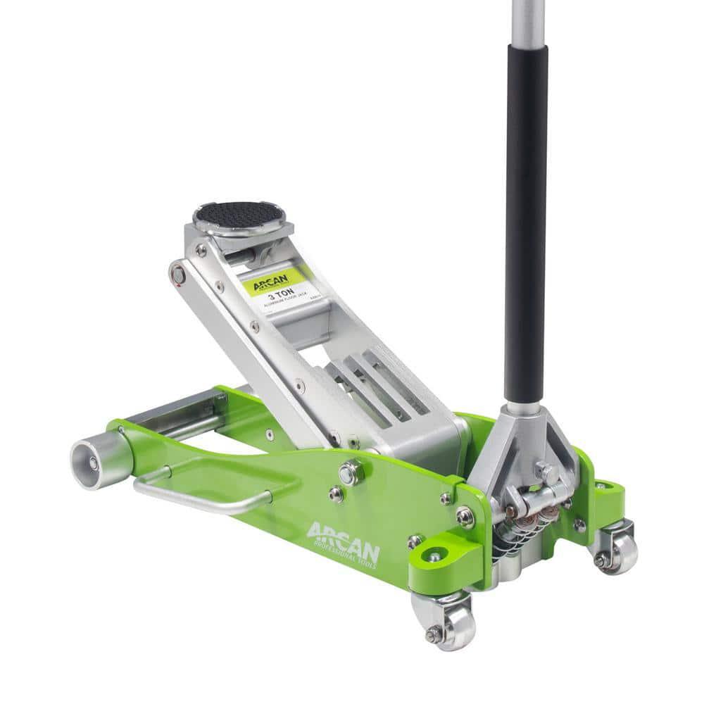 3-Ton Lightweight Aluminum Floor Car Jack Quick Rise Dual Pump Pistons Load