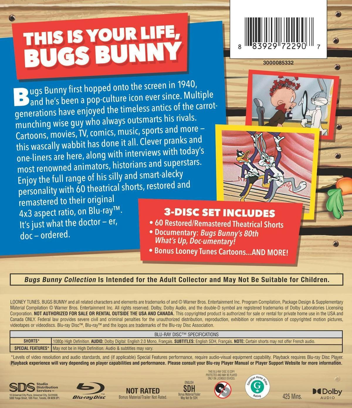 Bugs Bunny Anniversary Collection Blu-ray NEW