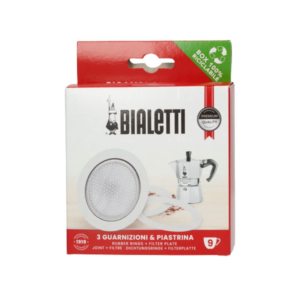 BIA640310 Pack of 3 Gaskets + 1 Plate, Tz.9, Stainless Steel