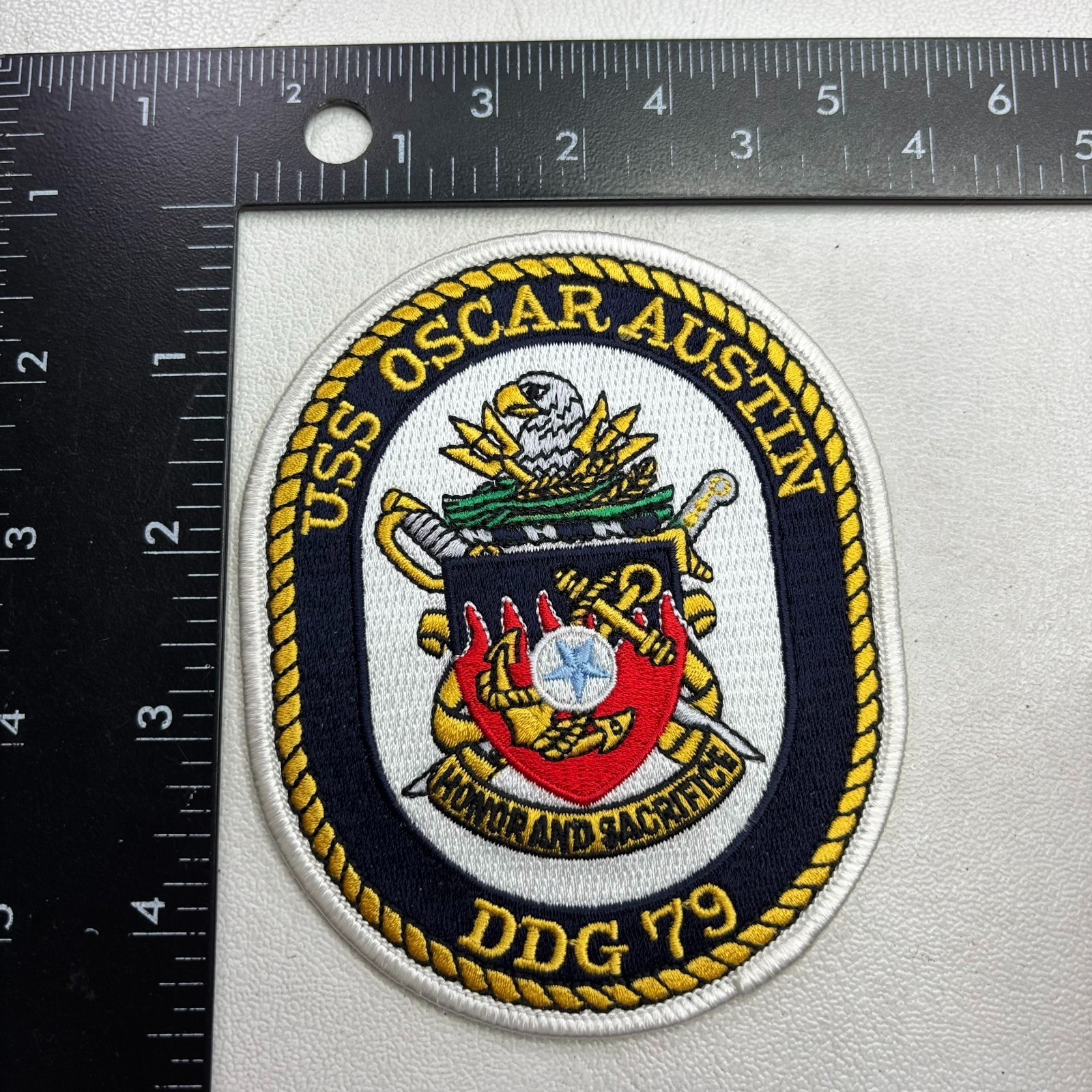 USS OSCAR AUSTIN DDG 79 Guided Missile Destroyer Ship Navy Patch 05Y7