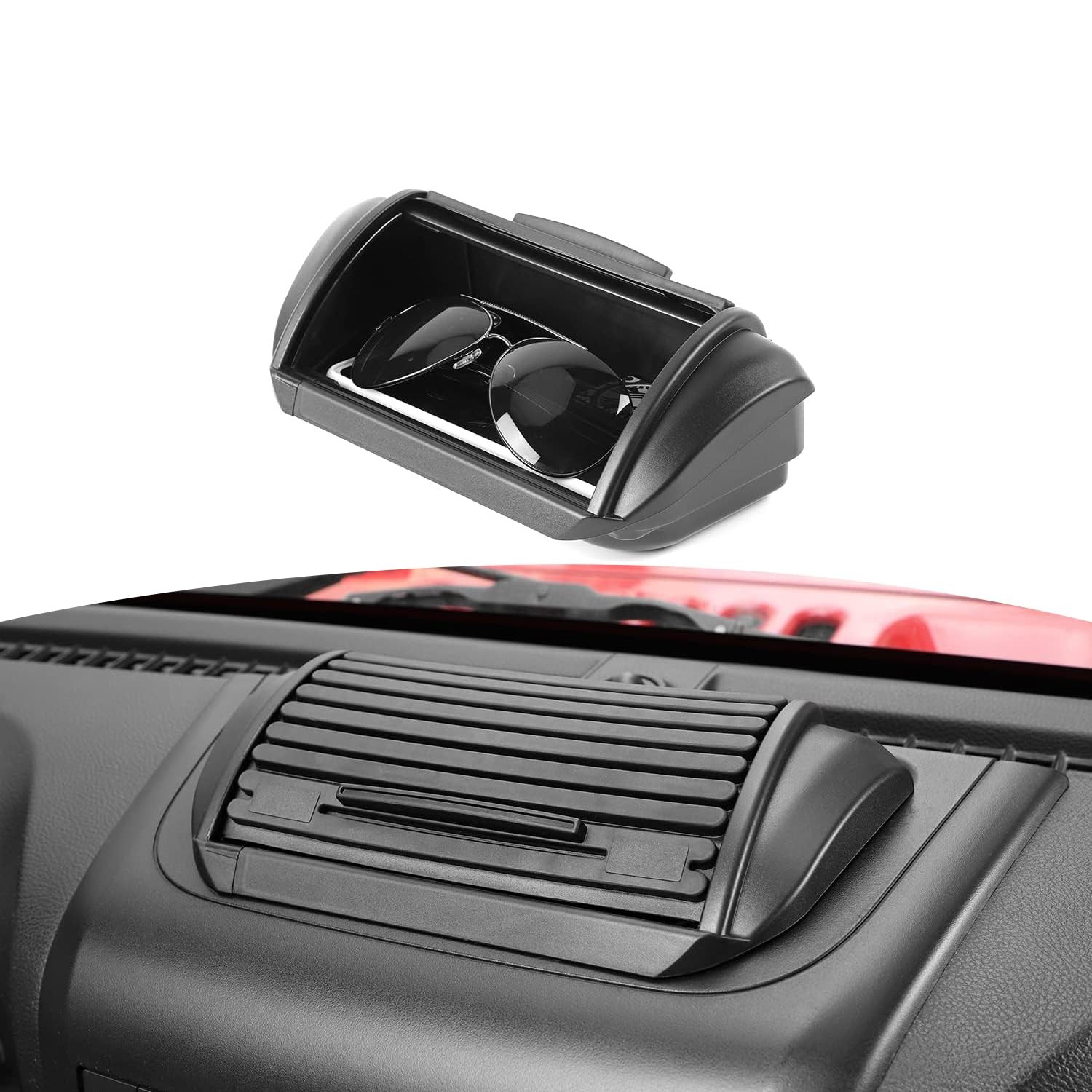 for Jeep JK Dashboard Storage Organizer Tray Box with Sliding Lid, – Fit for ...