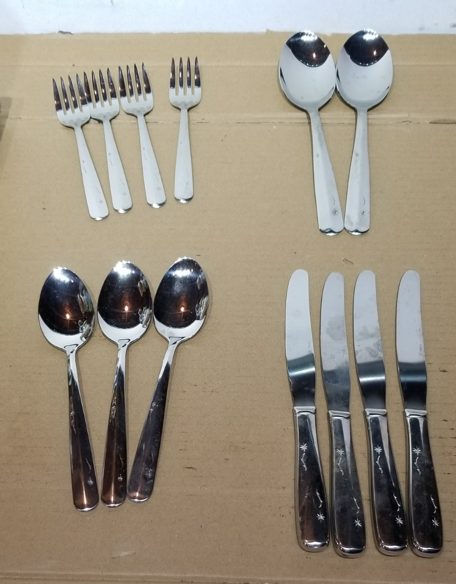 Imperial Intl USA Star Time Place Teaspoon Stainless Atomic - Choice of lots