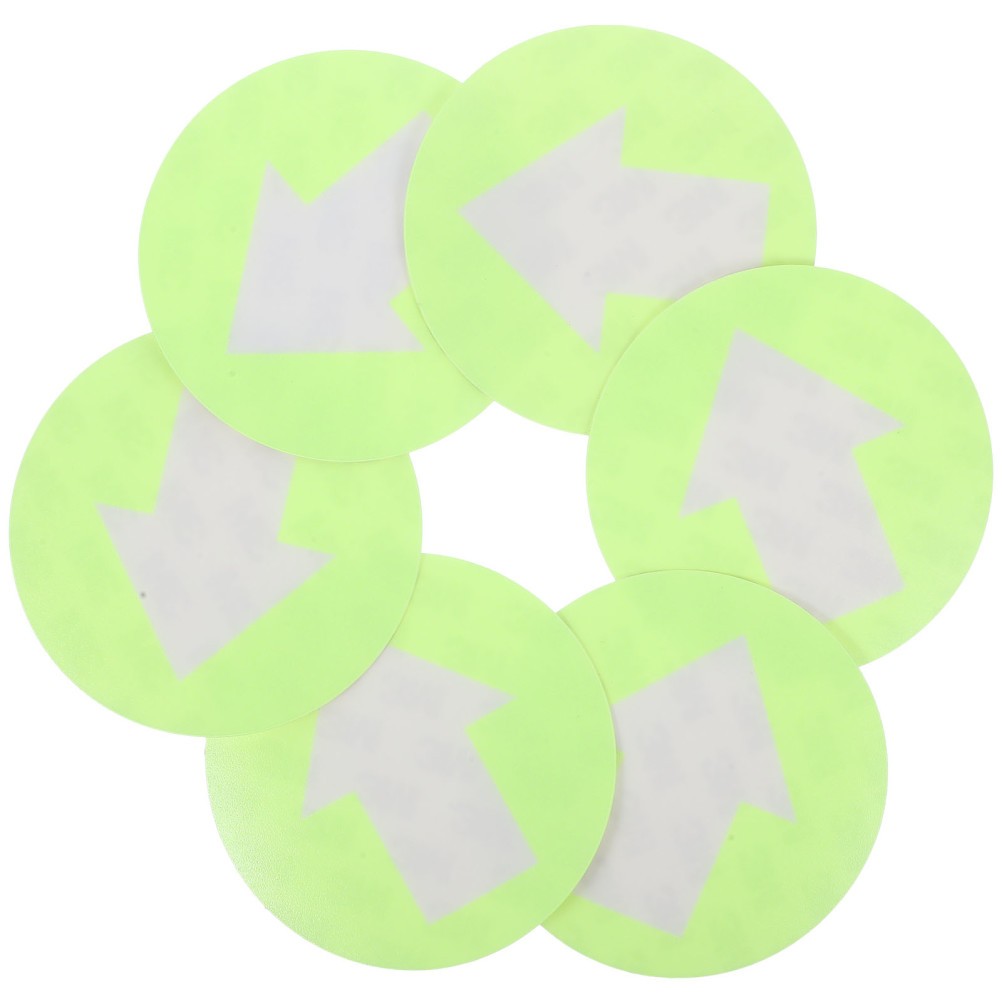 6 Pcs Camping Gears Trail Signs Reflective Markers for Trees Arrows