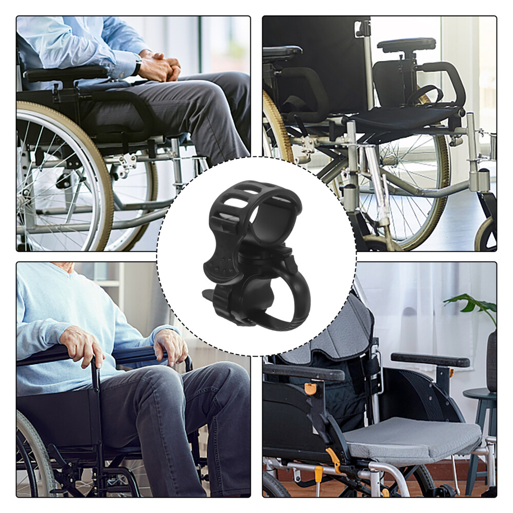 2Pcs Rubber Crutch Holder Mobility Scooter Bracket Elder Other Accessories