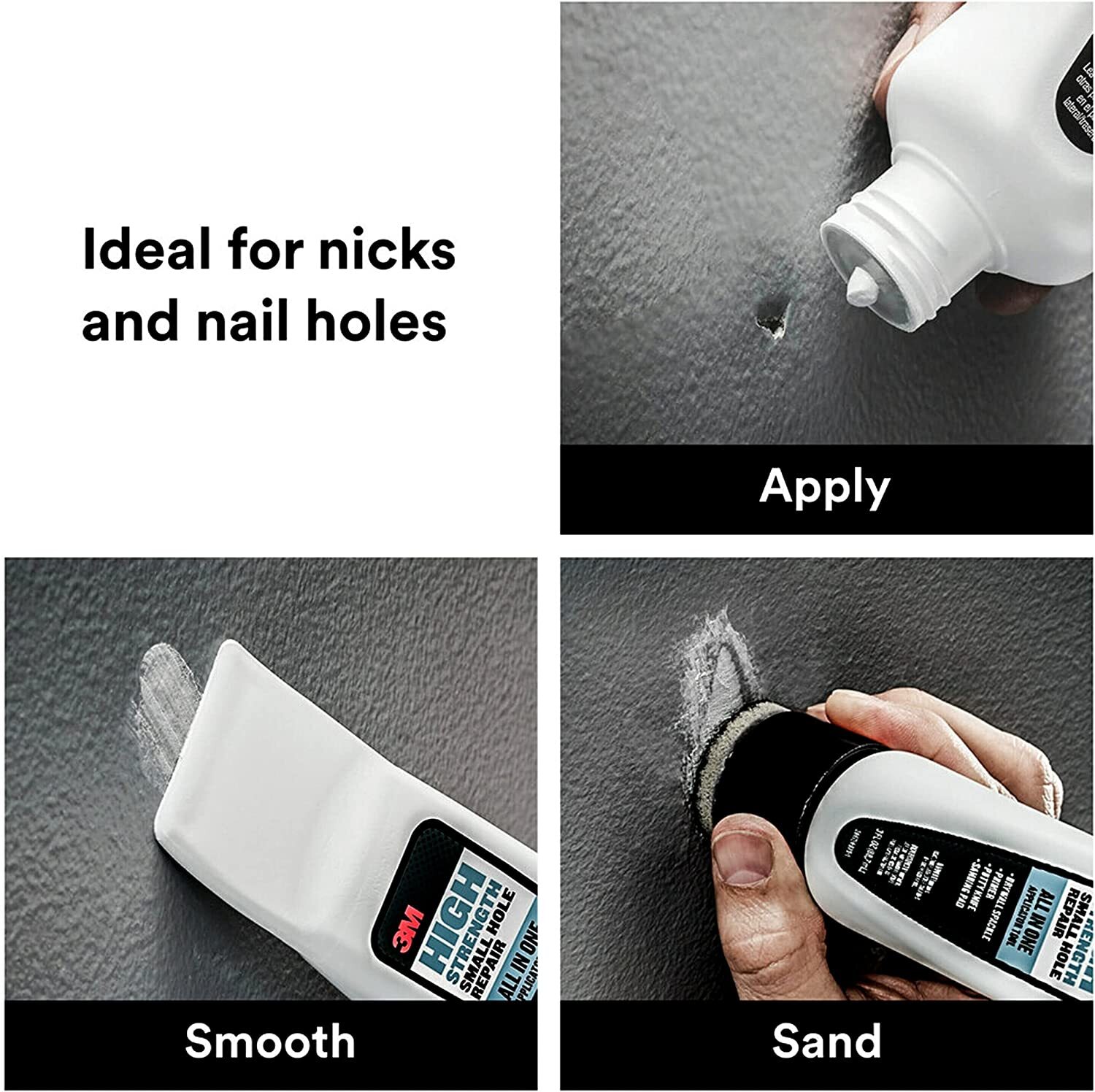 3M High Strength Small Hole Repair, All in One Applicator Tool