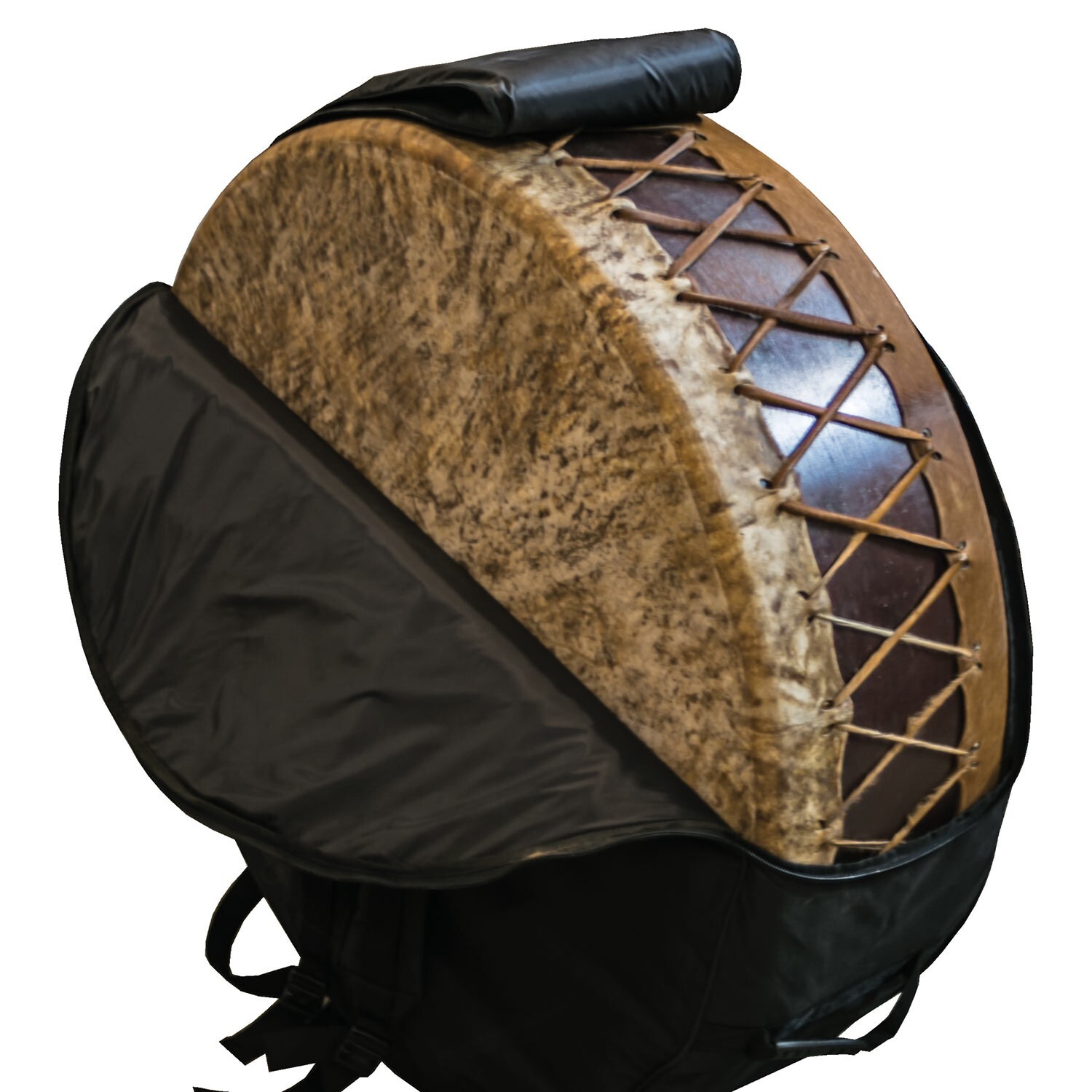 Mother Drum Made from Cowhide: 40" Diameter, 15" Height, 24" Stand Height