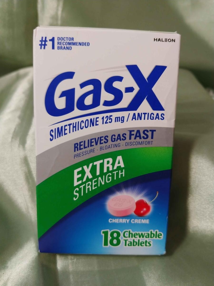 Gas-X Extra Strength 125mg Simethicone Cherry Creme Chewable Tablets 18 Count