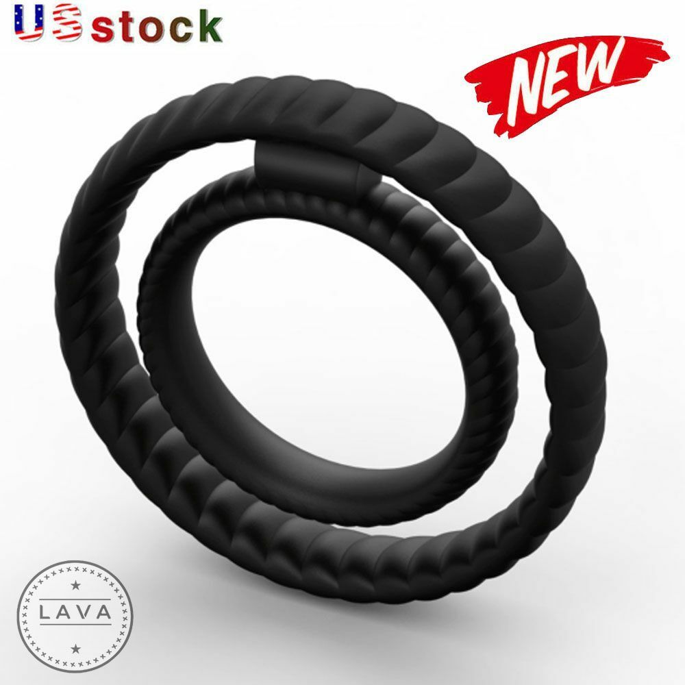 Silicone Penis Cock Ring Longer Harder Stronger Erection Sex Toys For Man Adults
