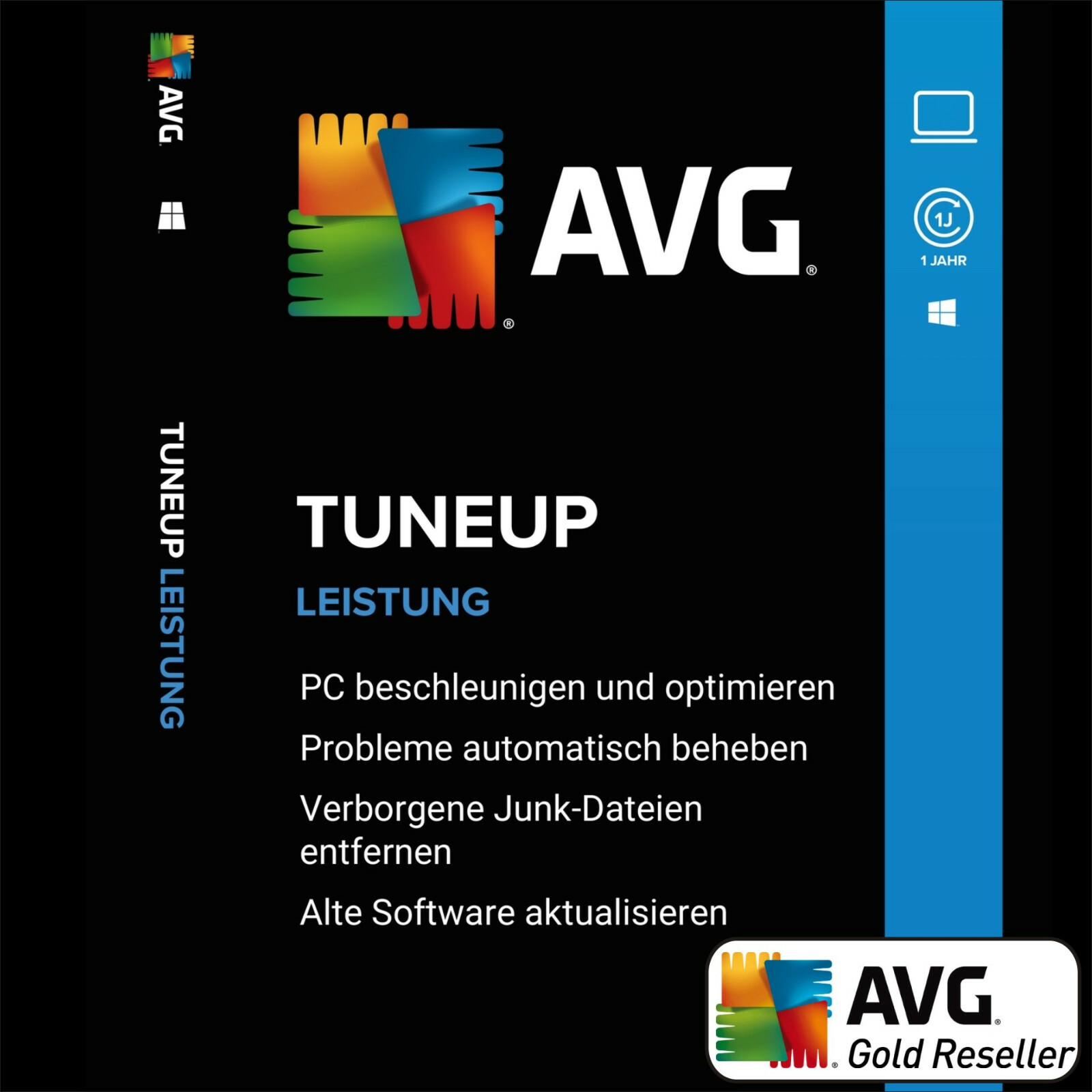 AVG PC TuneUp 2026 2 PC 1 Year/TuneUp Utilities Full Version/Upgrade DE License