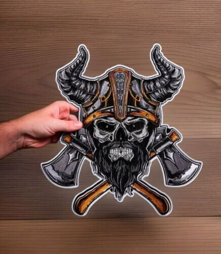 VIKING Large Back Patch for custom biker vest