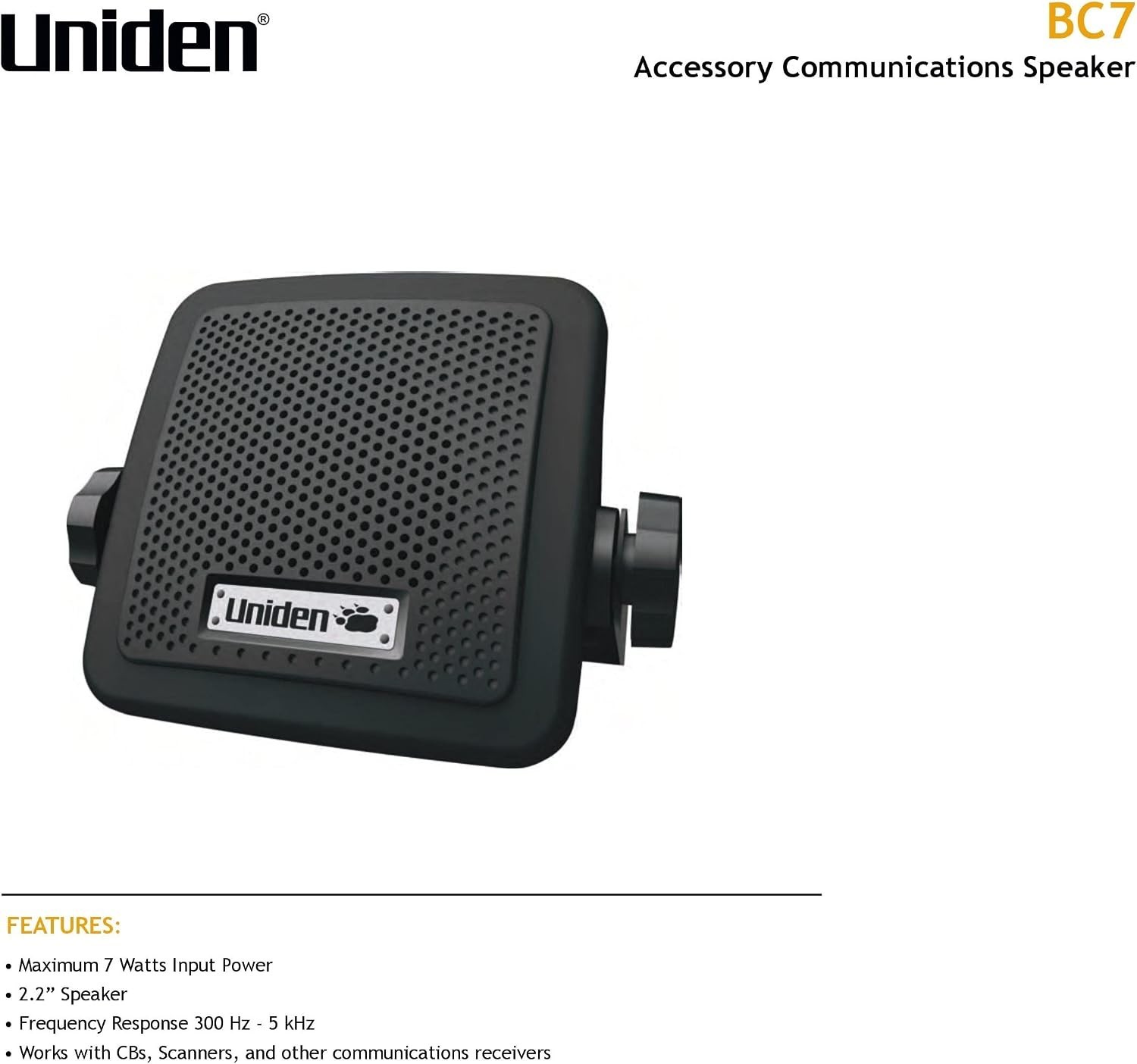 BC7 Bearcat 7-Watt External Communications Speaker. Durable Rugged Design, Pe...