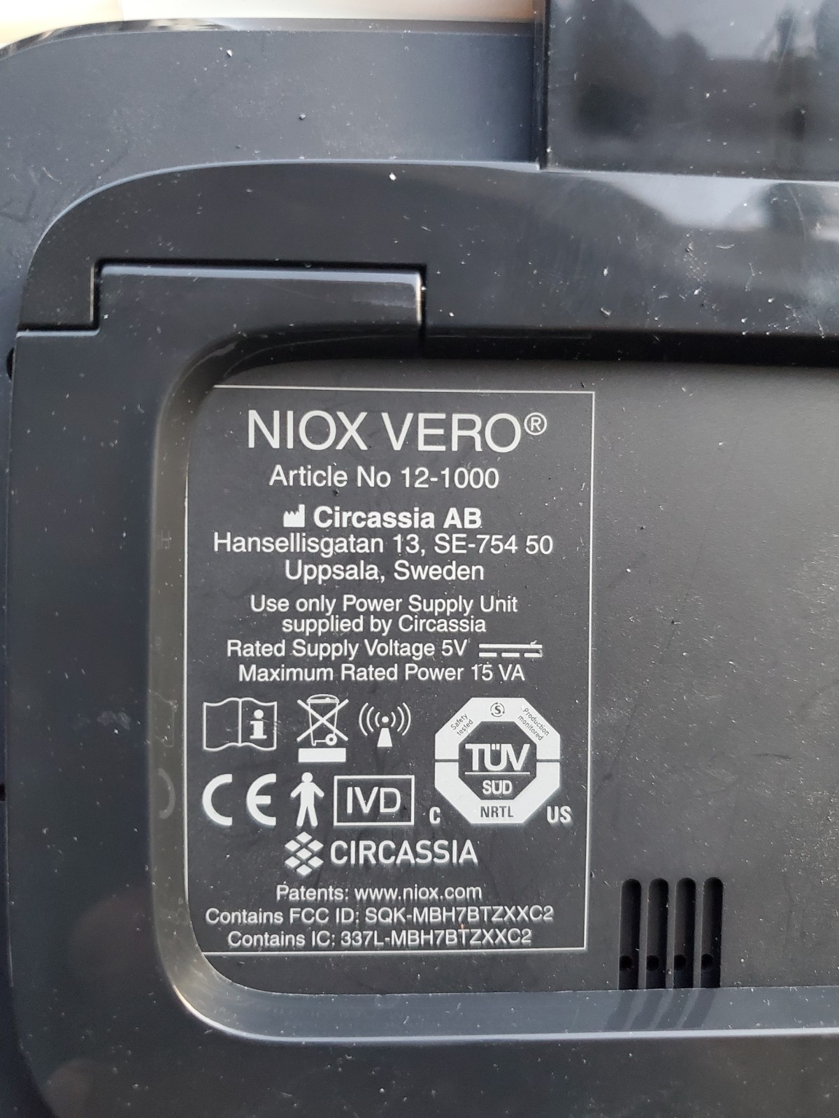 NIOX VERO EXHALED NITRIC OXIDE ANALYZER Fe In MINT CONDITION