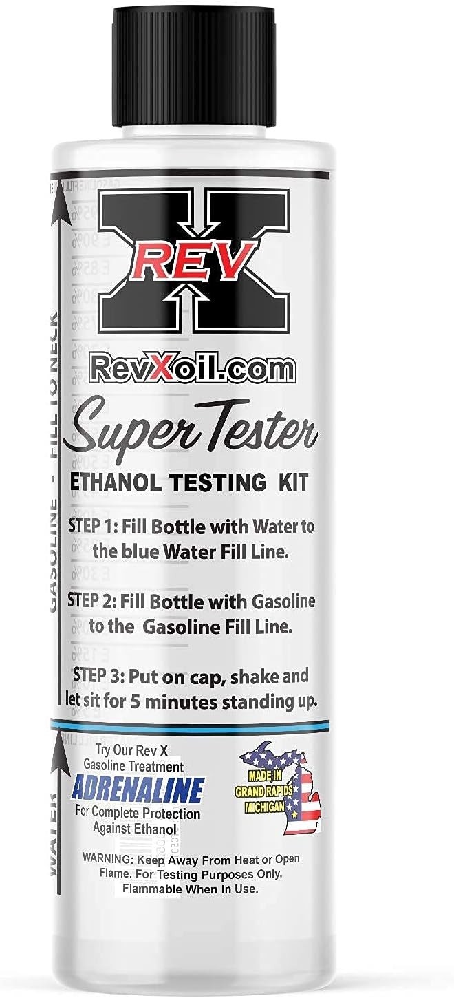 Reusable E85 Gasoline Tester with Easy Read Instructions for All Ethanol Levels