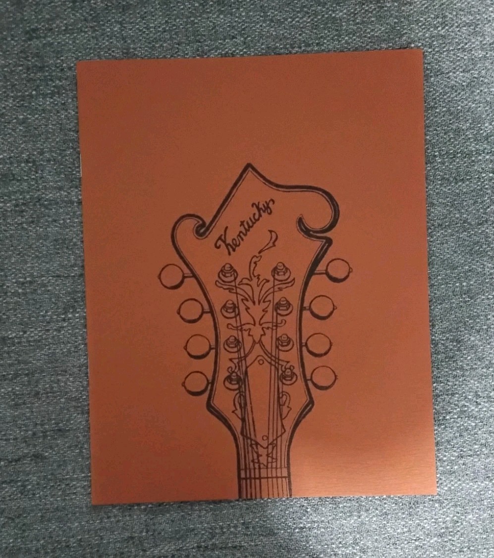 Kentucky Mandolin Catalog,Nice!!