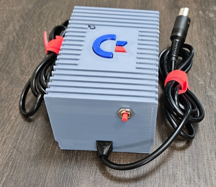 Commodore 64/VIC-20 Power Supply – Modern, Reliable, Assembled in USA- Grey