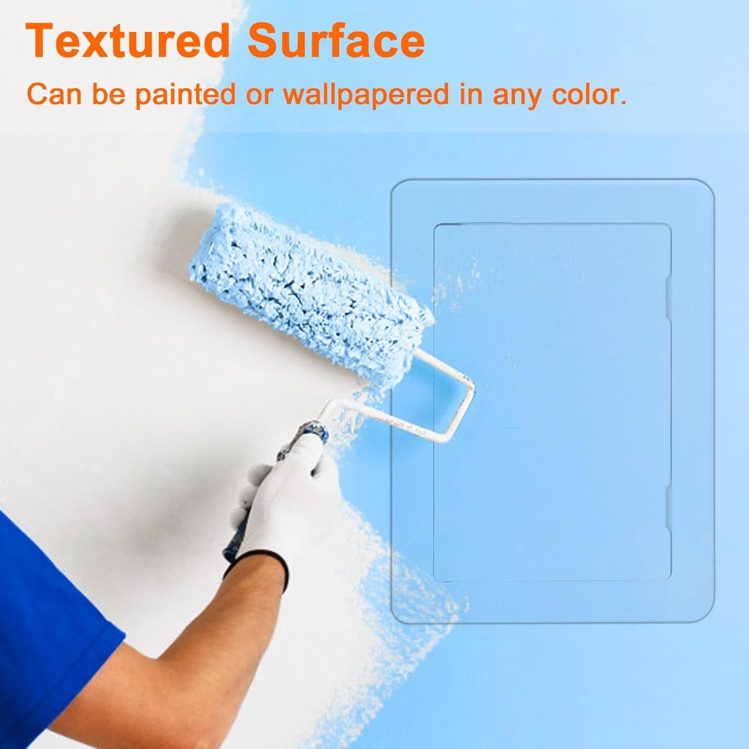 Plastic Access Panel Drywall Ceiling 4x6 Inch Hinged White Door