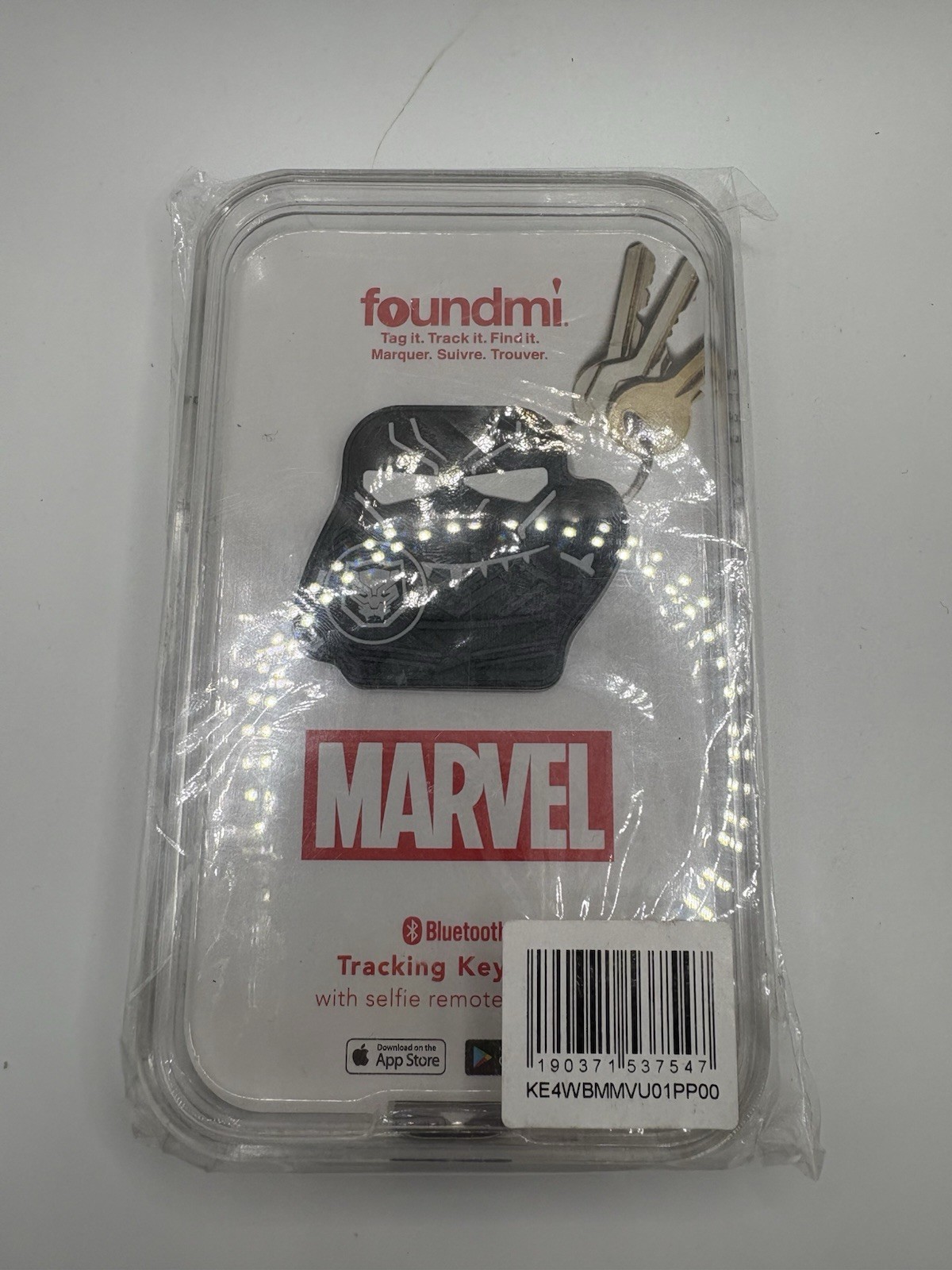 NEW Black Panther Marvel Keychain Foundmi Bluetooth Tracking KEY FINDER