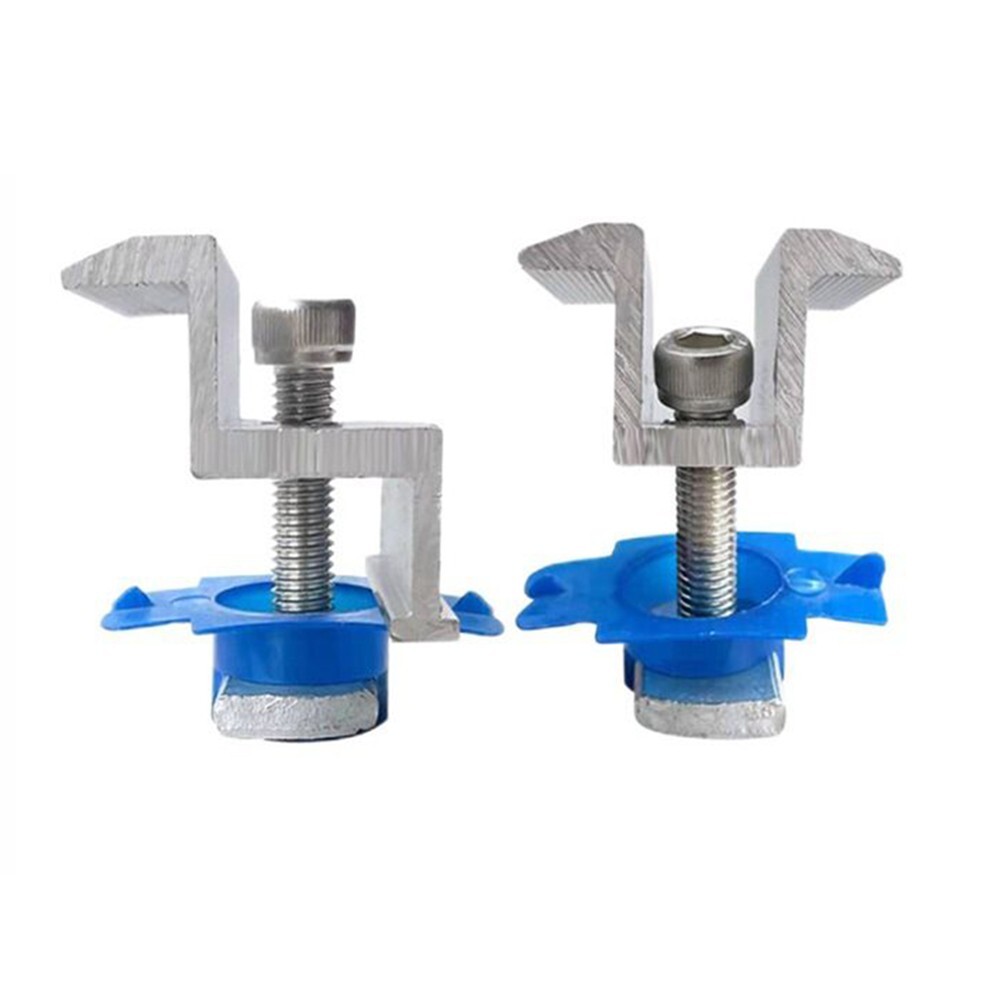 12X Solar Panel Bracket Clamps Module Clamp Solar Panel Holder For-Mounting-Rail