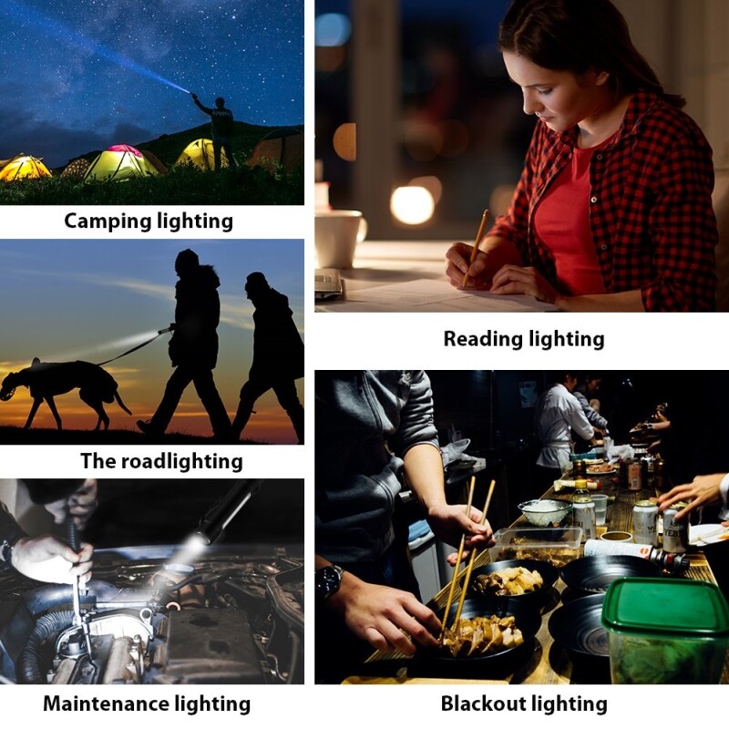 Bright 5000LM COB LED Flashlight Pen Light Torch With Magnetic Base use 3*AAA