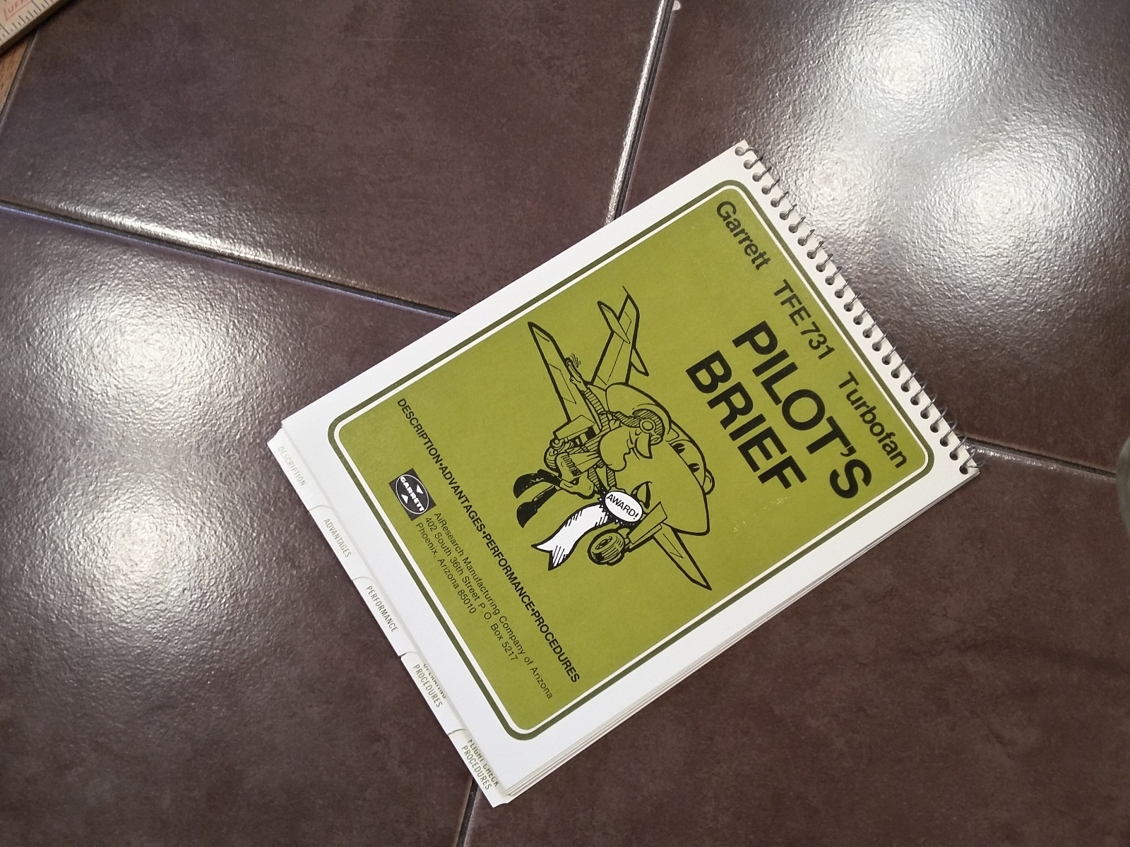 Garrett TFE731 Turbofan Pilot's Brief Handbook