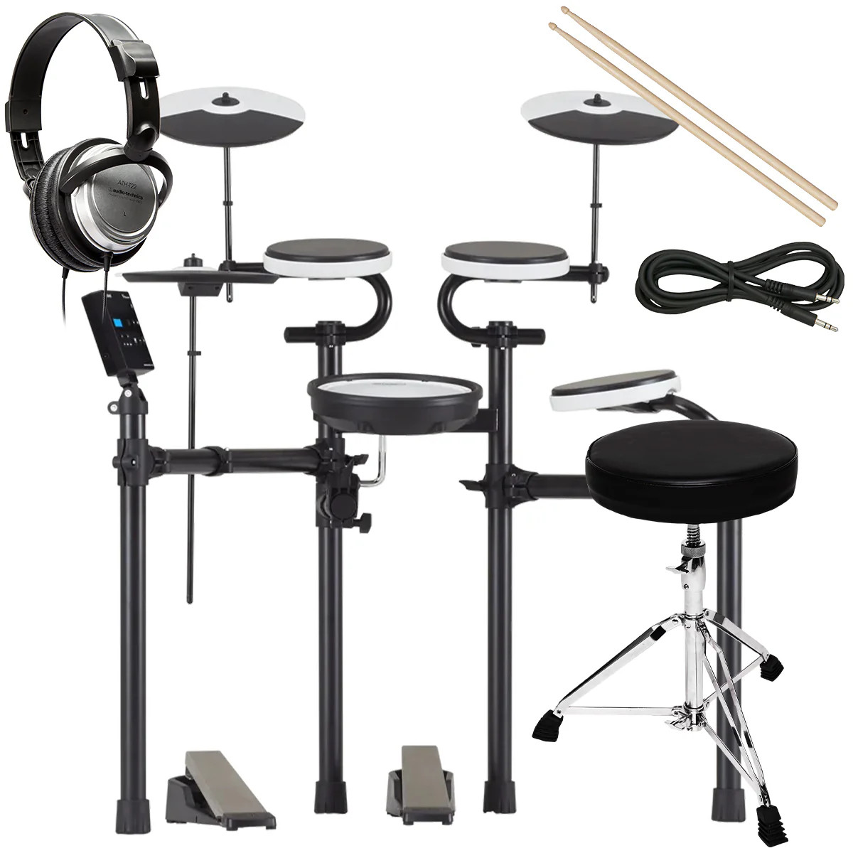 Roland TD-02KV V-Drums Electronic Drum Set DRUM ESSENTIALS BUNDLE