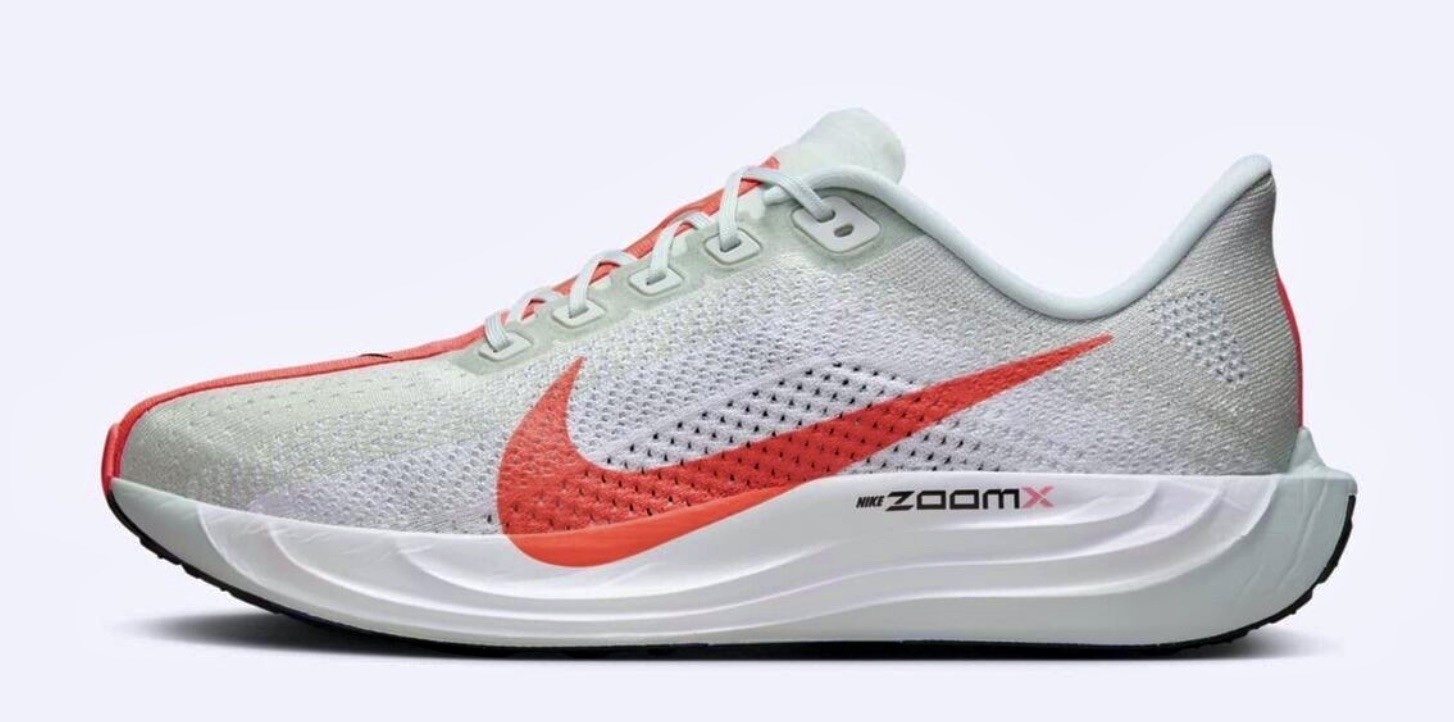 NIKE Pegasus Plus Barely Grey Hot Punch Running Shoes NEW Mens Sz 7.5 9 14