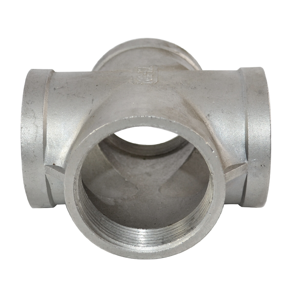 2“ Inch NPT Thread 4 Way Cross Coupling Female Pipe Fitting 304 Stainless Steel