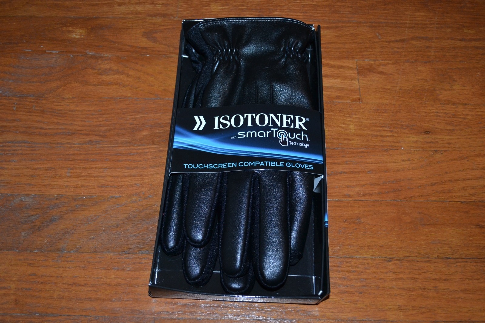 ISOTONER Smart Touch Touchscreen Compatible Gloves Men's Large Color: Black NIP