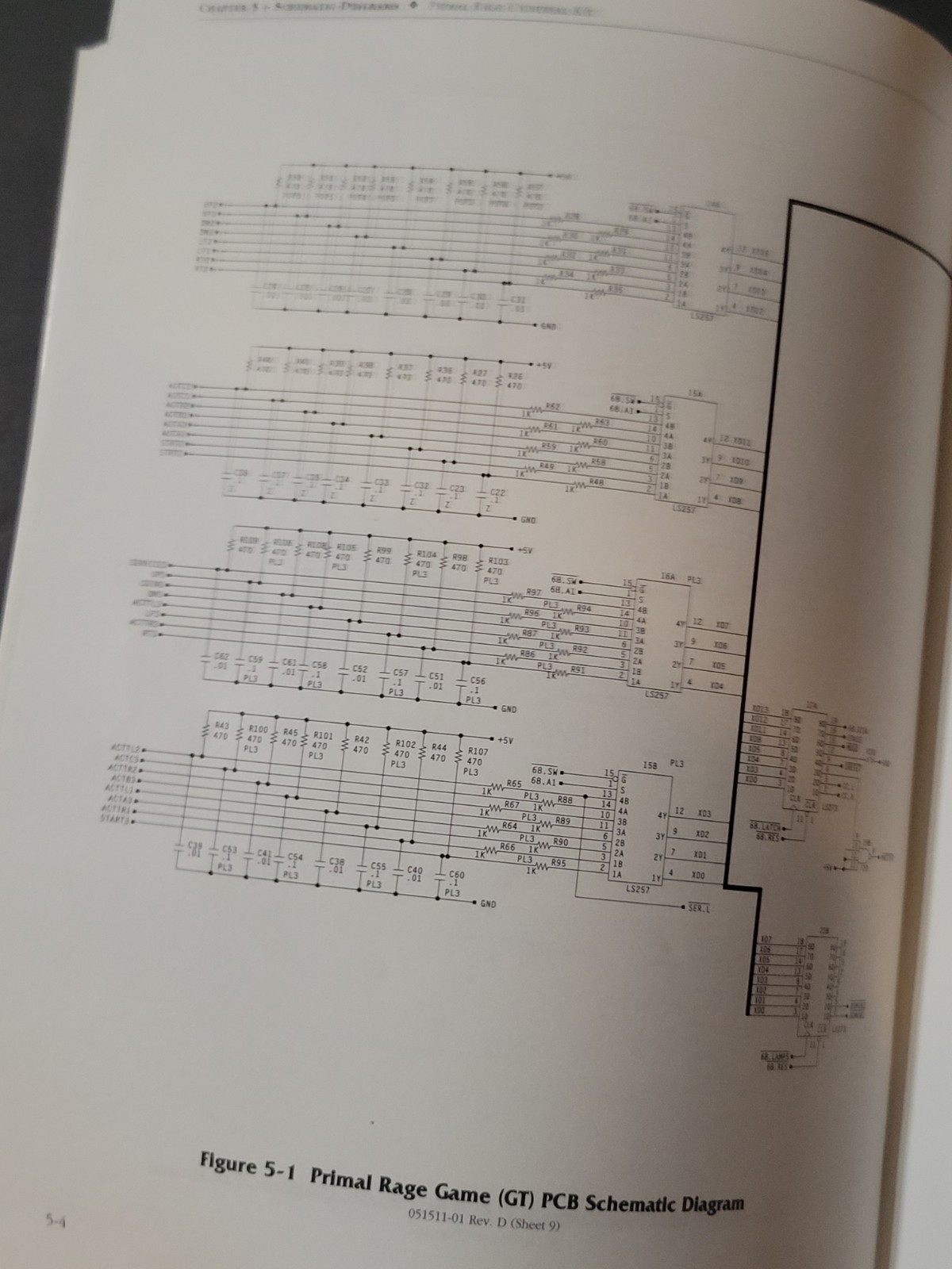Vintage 1994 Original Atari Primal Rage Arcade Game Operator's Manual Schematics