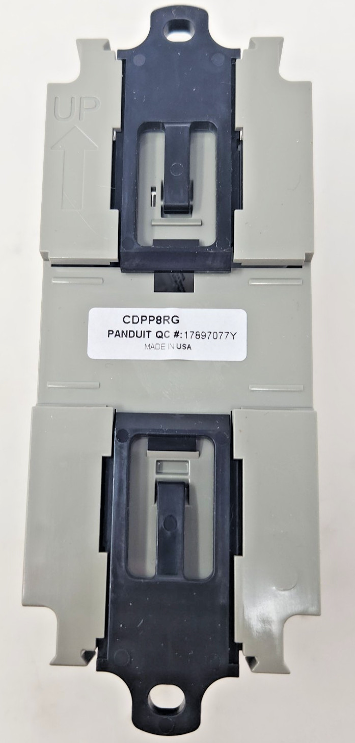 Panduit Mini-Com 8-port DIN Rail Copper Patch Panel, Part # CDPP8RG