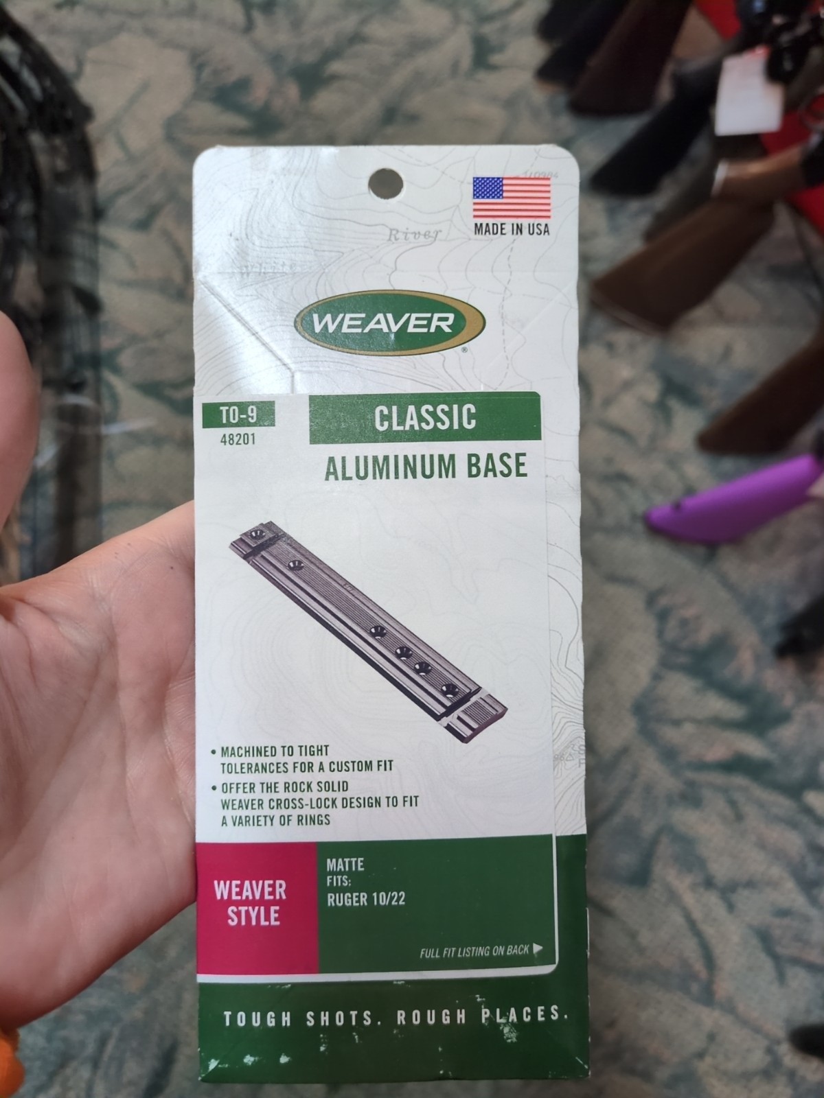 Weaver Tip Off Base TO-9 48201 For Ruger 10/22