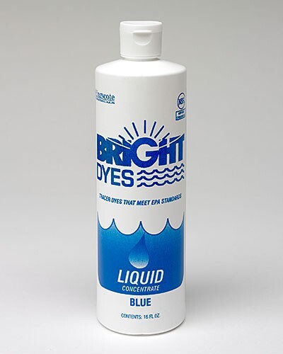 Non-Fluorescent Water & Sewer Leak Tracer Dye, FLT BLUE, 16oz Liquid