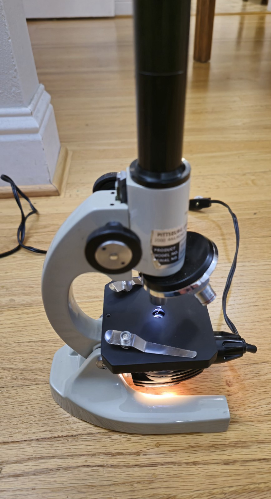 SPI Southern Precision Instrument Lab Microscope No. 1852 Pittsburgh Elementary!