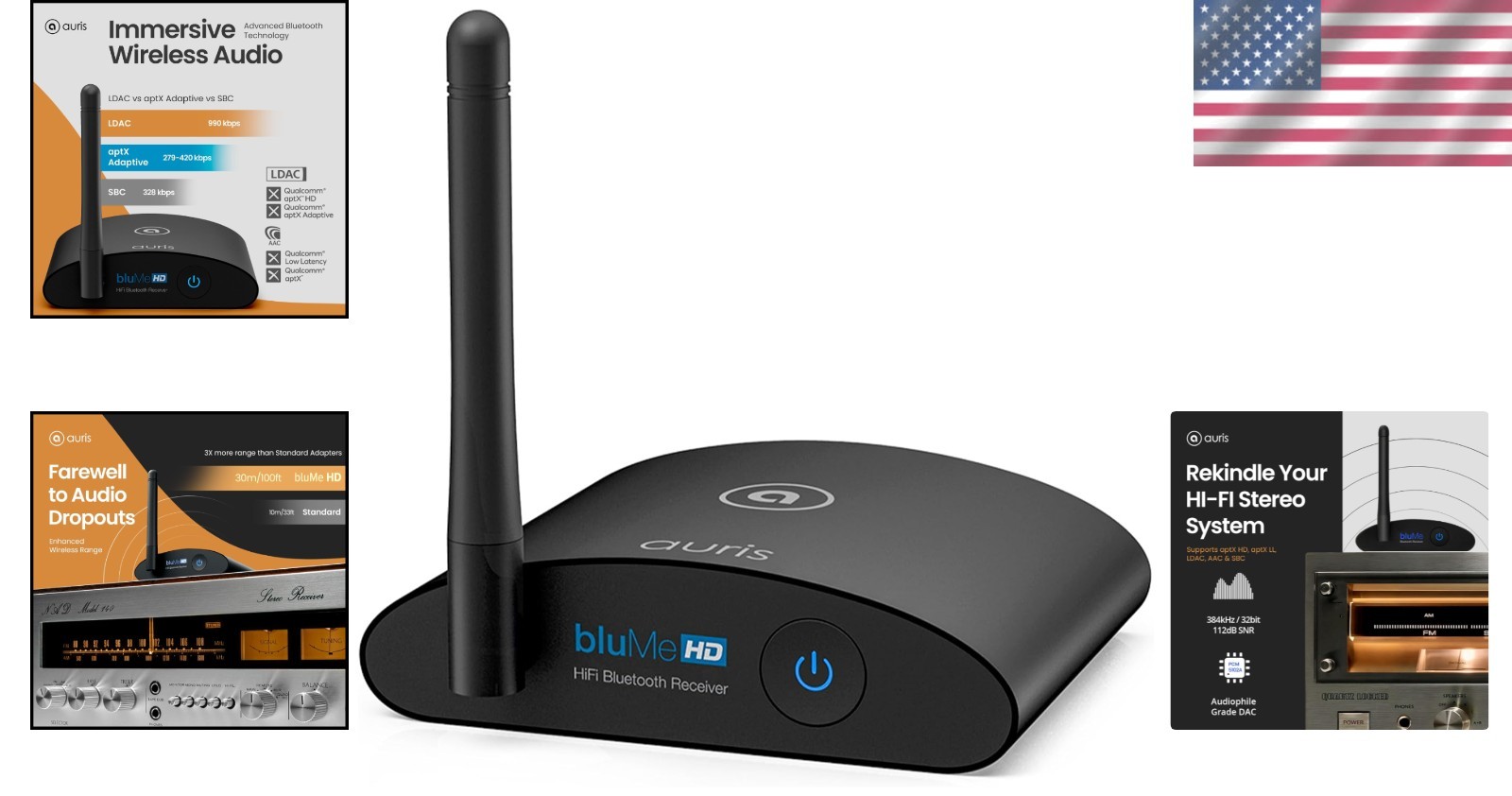 Blume HD Bluetooth Music Receiver with Audiophile DAC