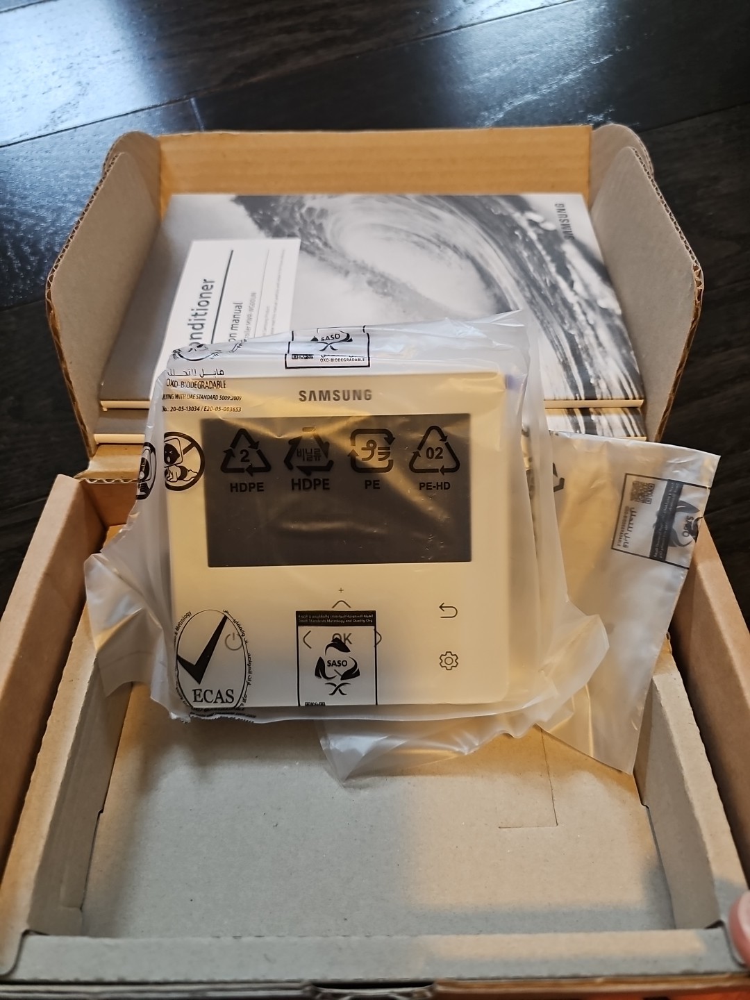NEW Samsung MWR-WG00UN Thermostat Advanced Wired Remote Controller