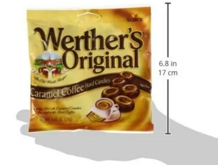 2x Bags Werther's Original Coffee Caramel Hard Candies 2.65oz ( Fast Shipping! )