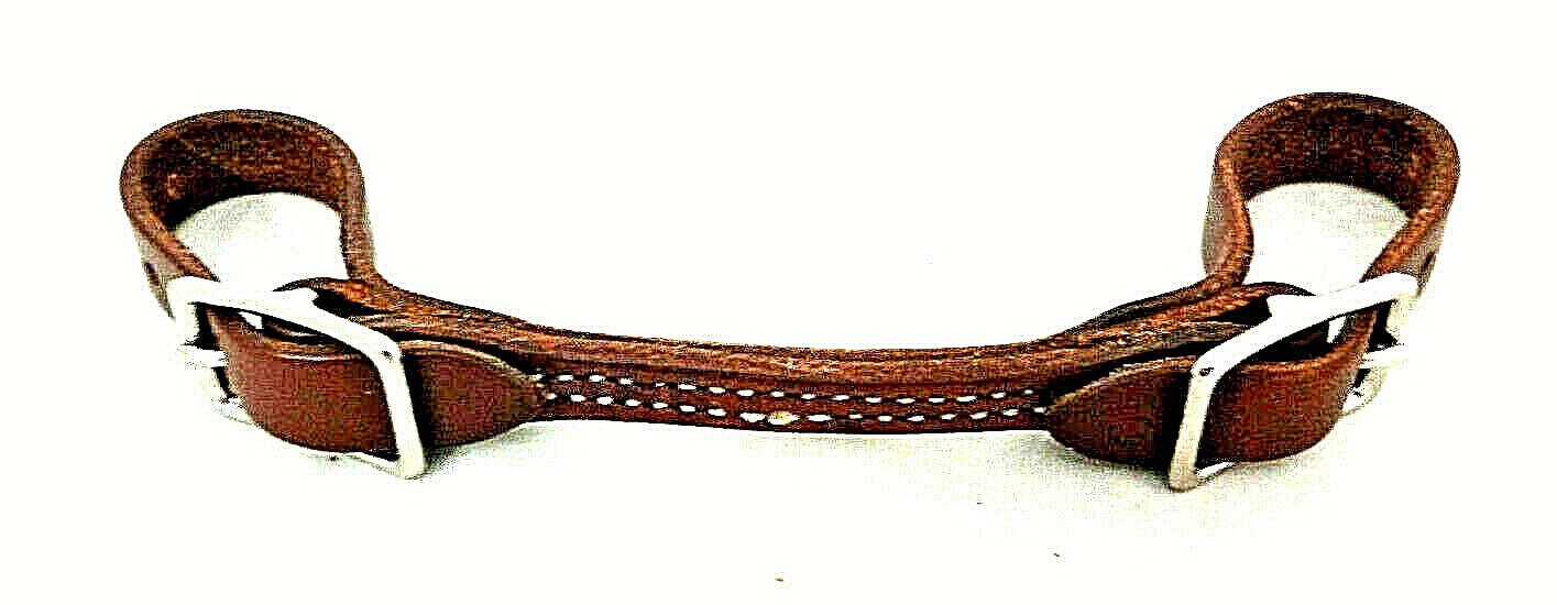 Billy Cook Saddle Round Bit Curb Strap Horse Headstall Leather Buckles HO Tack
