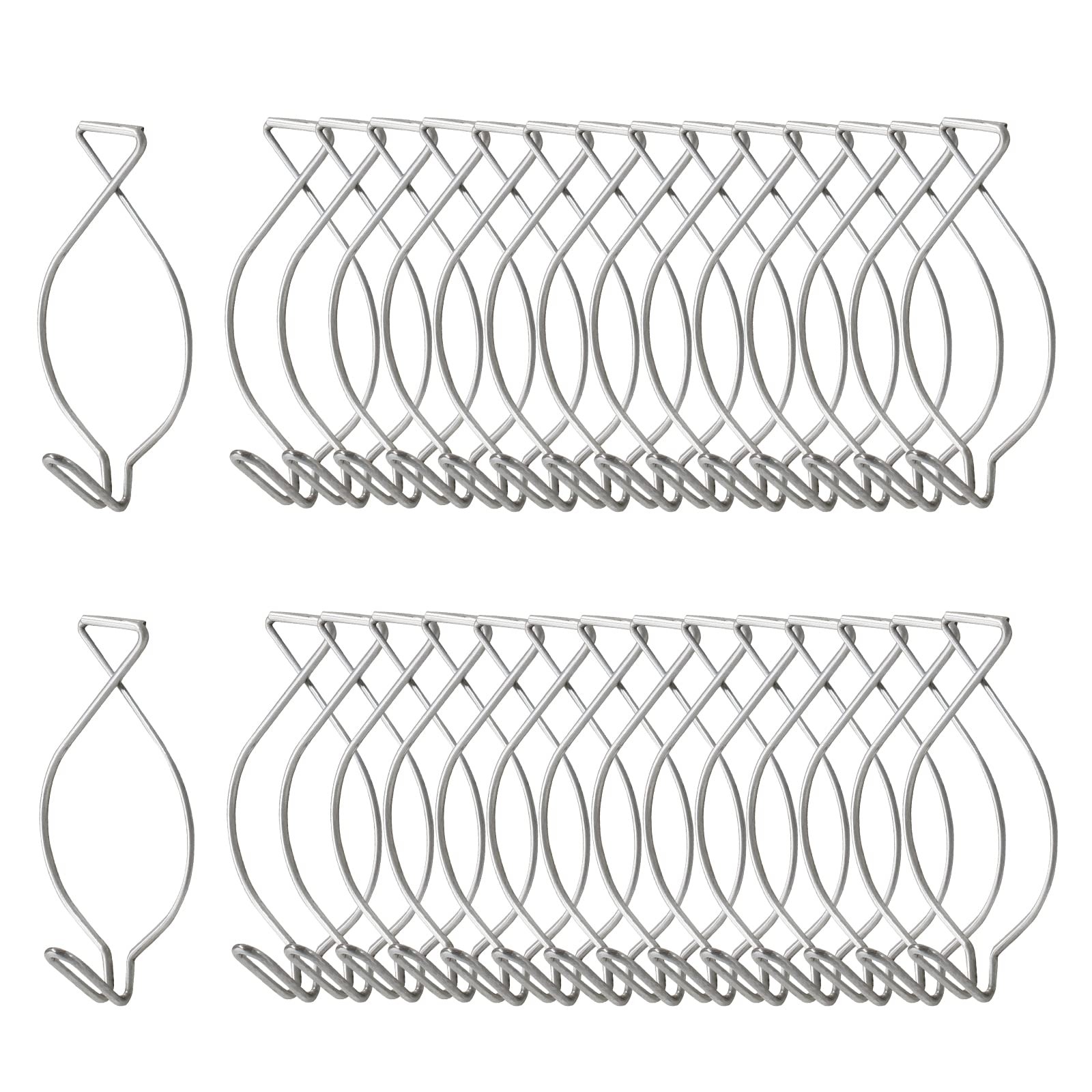 60 PCS Drop Ceiling Hook Clips Grid Hanging Mount For Office Classroom Home