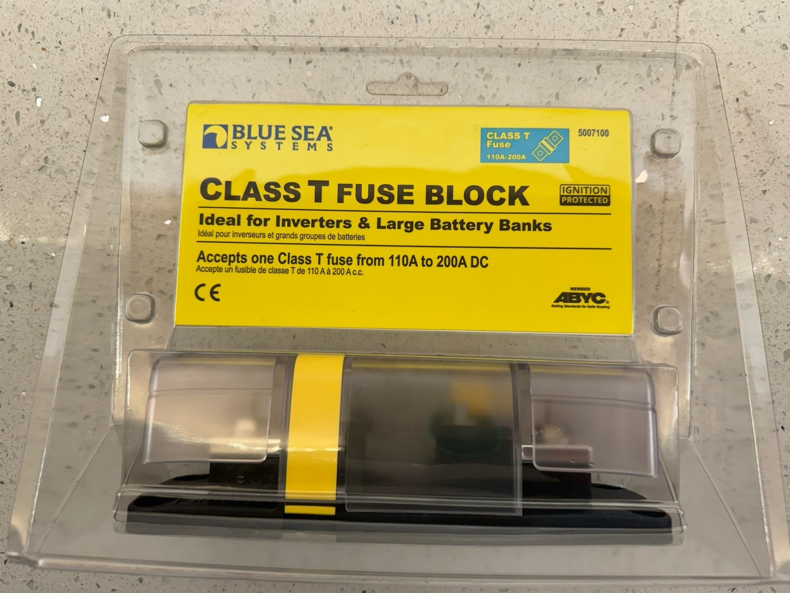 Blue Sea 5007100 Marine Class T Fuse Block with Insulating Cover - 110 to 200A