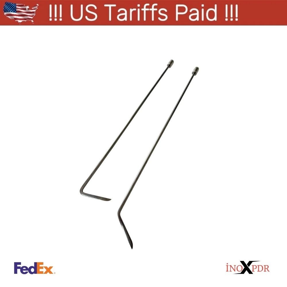 Rijeka Edition PDR INOX 2-Piece Paintless Dent Repair Rods – 10mm x 70cm | Dual