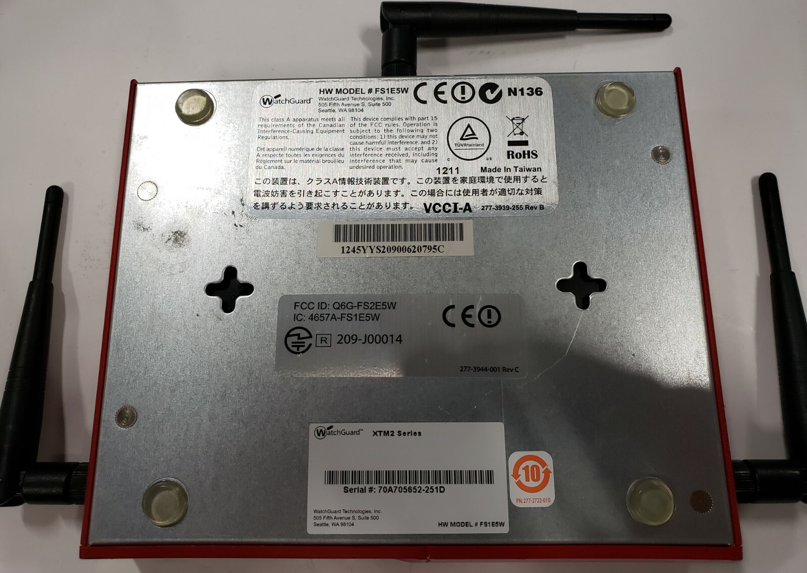 WatchGuard FS1E5W XTM2 Series Firewall