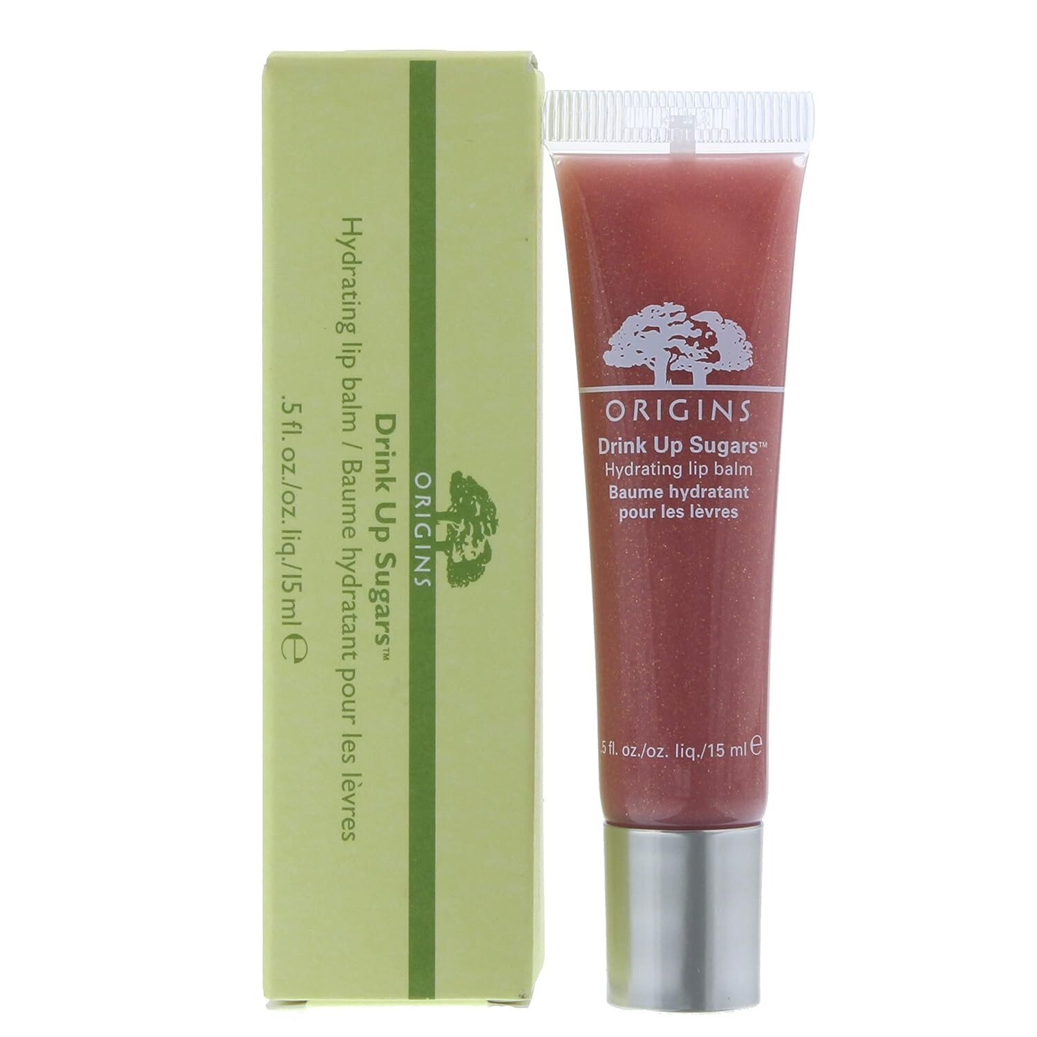 ORIGINS DRINK UP HYDRATING LIP BALM GLOSS TUBE .5 OZ / 15 ML FULL SIZE NIB