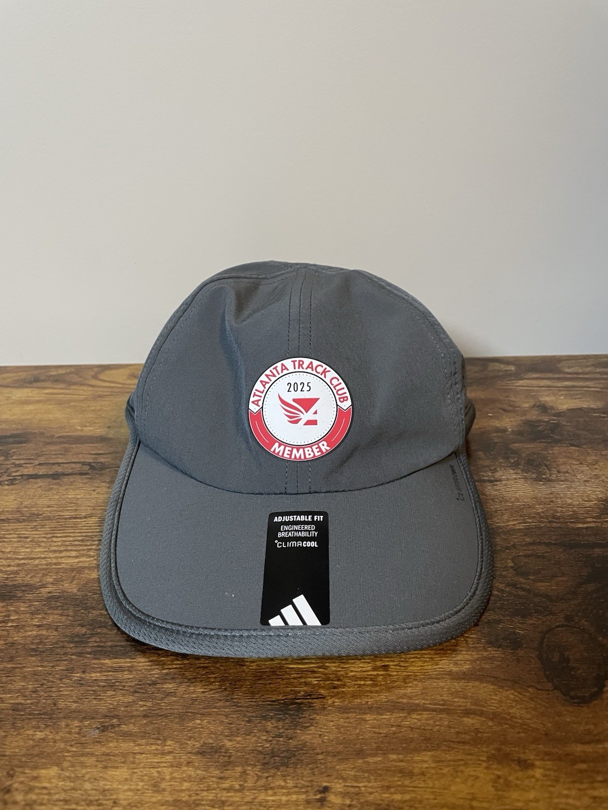 Adidas Hat Unisex Atlanta Track Club 2025 Member ClimaCool Gray Mens Womans (H1)