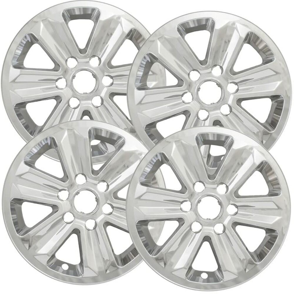 Set of 4 Chrome ABS 17 inch Impostor Wheel Skins for 15-20 Ford F-150 Rim Covers