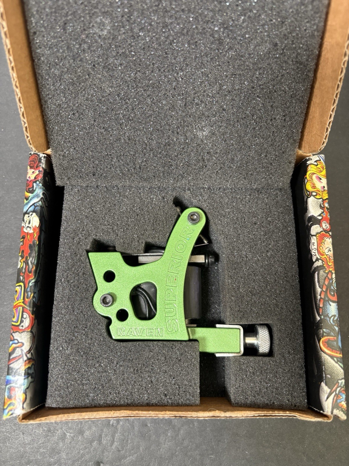 Vintage Superior Raven  Tattoo Machine Original with Box #20322 🇺🇸 Rare