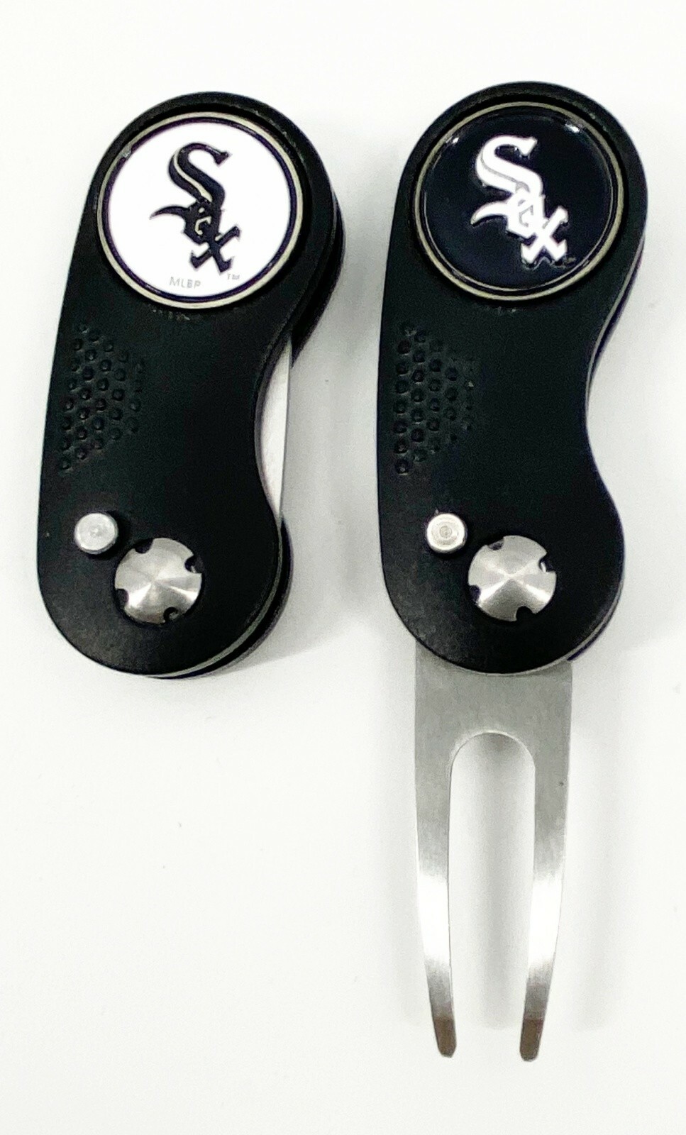 GOLF SWITCHBLADE Chicago White Sox DIVOT REPAIR TOOL + Ballmarker Black