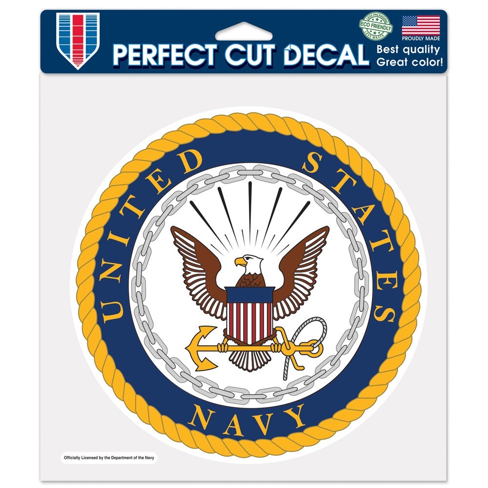 UNITED STATES NAVY LOGO 8"X8" COLOR DIE CUT DECAL BRAND NEW WINCRAFT 👀😎