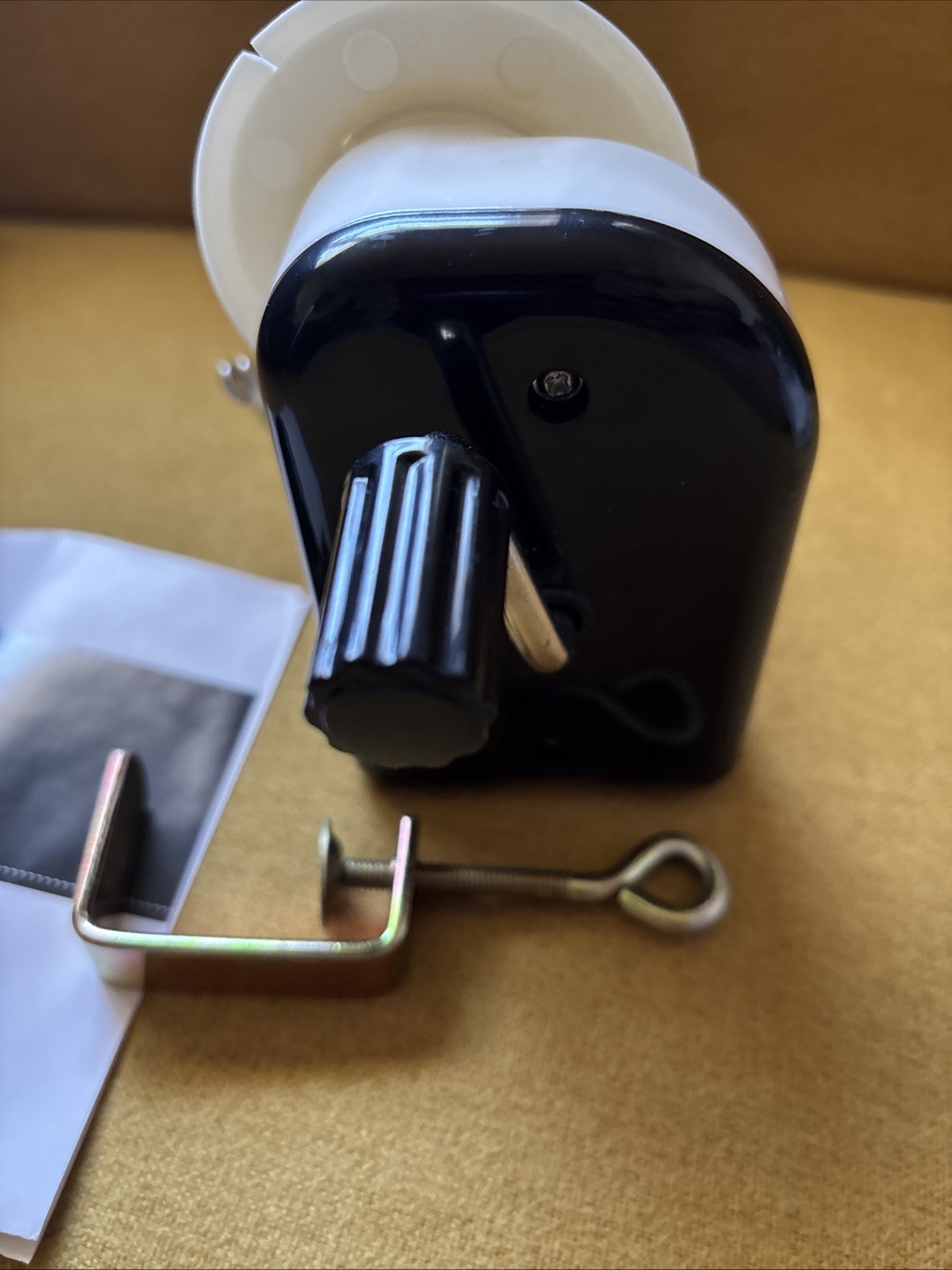 Loops and Threads Hand Operated Yarn Winder with Table Clamp KnittingOpened Box.